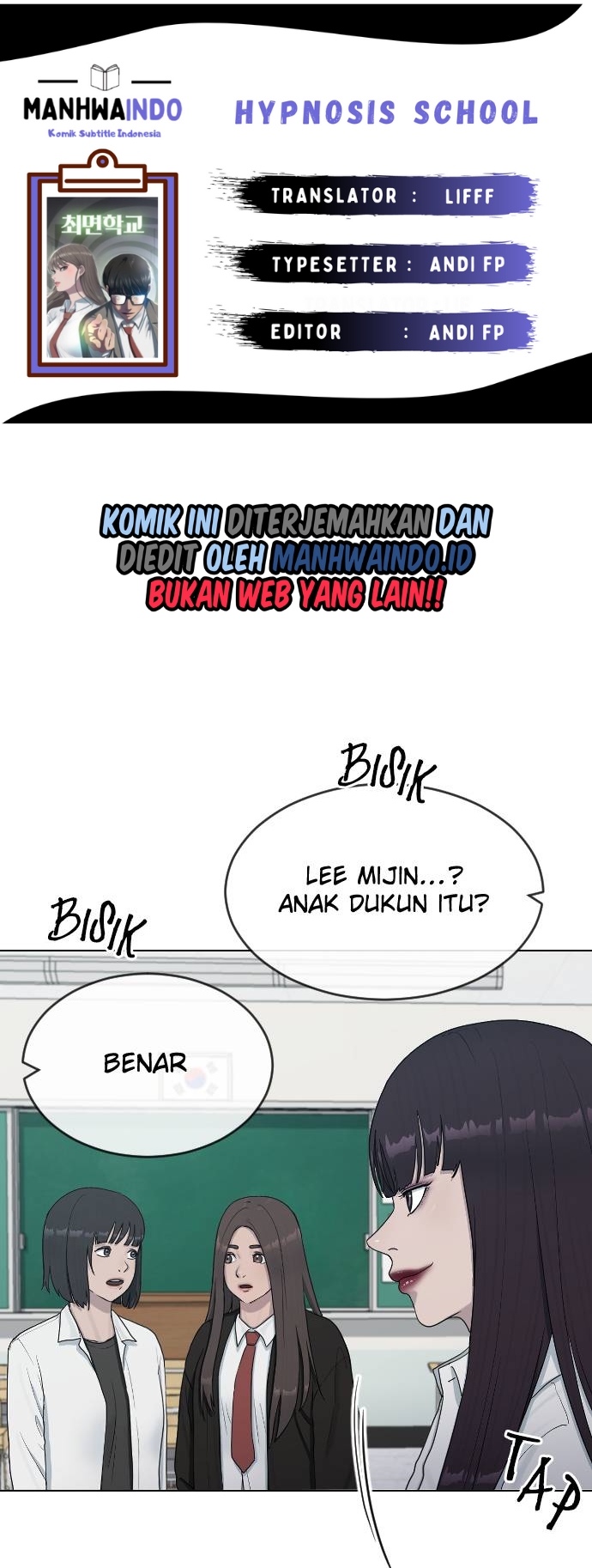 Komik Hypnosis School Chapter 28 gambar 1