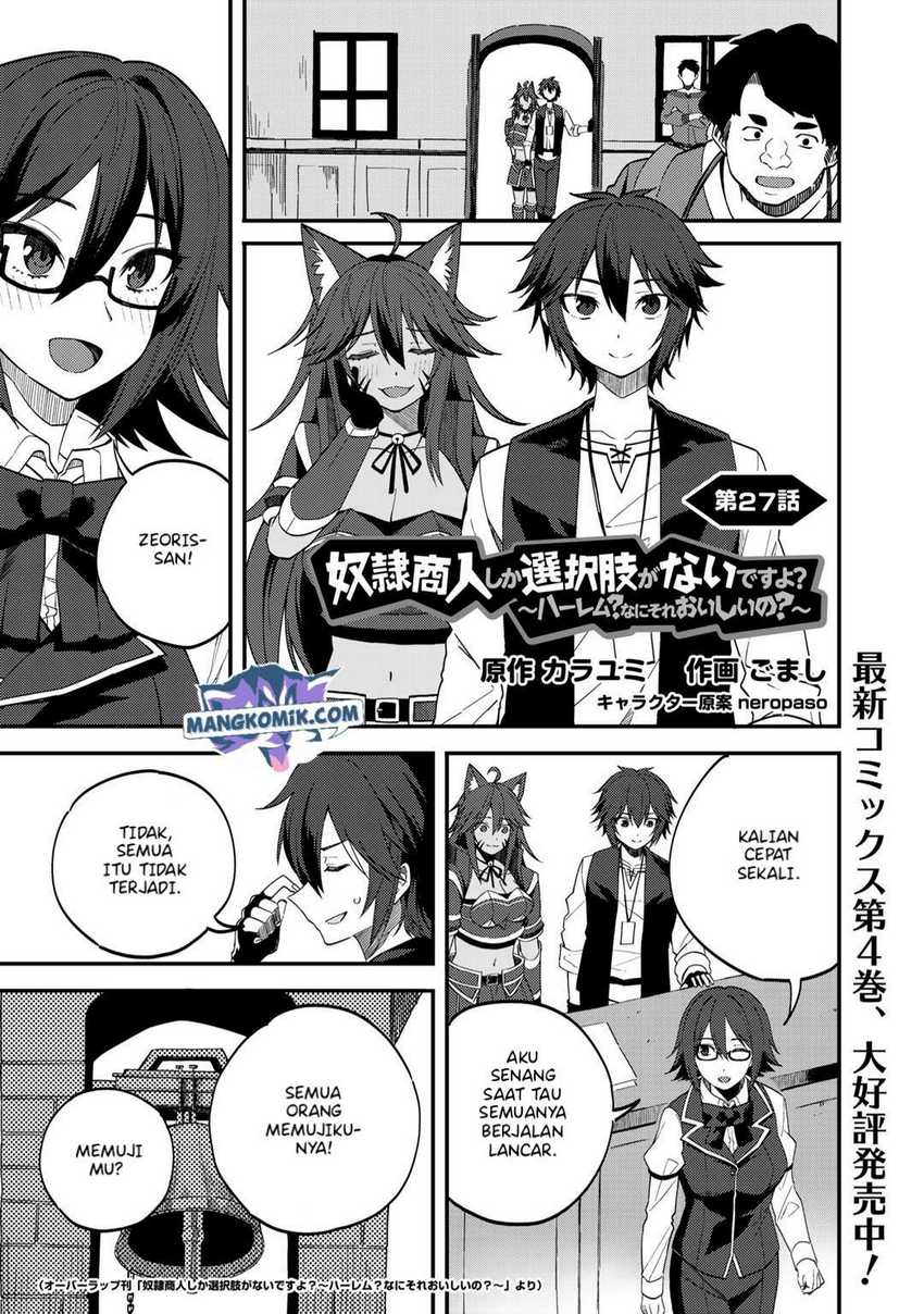 Manga Dorei Shounin shika Sentakushi ga nai desu yo? ~Harem? Nani sore oishii no?~ Chapter 27 gambar 2