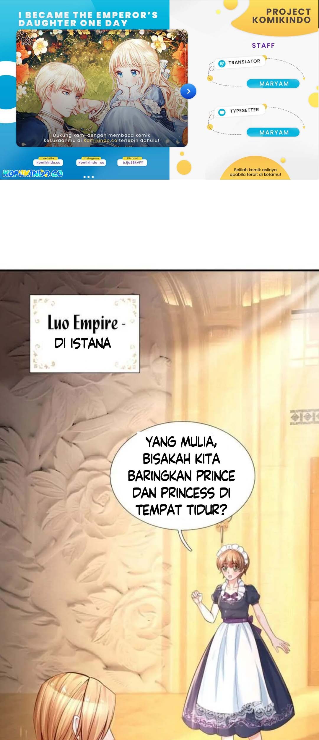 Komik I Became The Emperor’s Daughter One Day Chapter 164 gambar 1