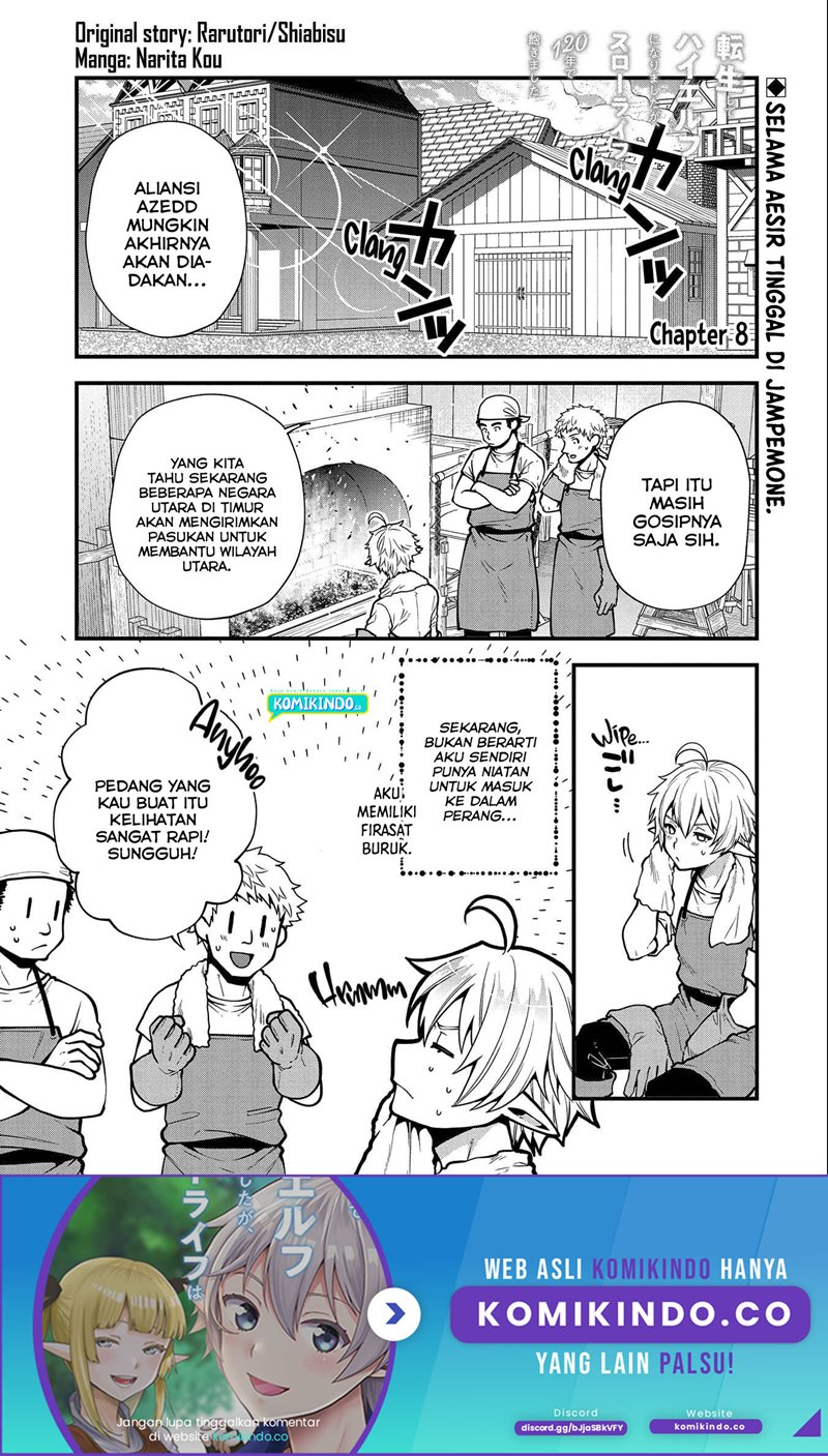 Manga Tensei Shite High Elf ni Narimashitaga, Slow Life wa 120-nen de Akimashita Chapter 08 gambar 2