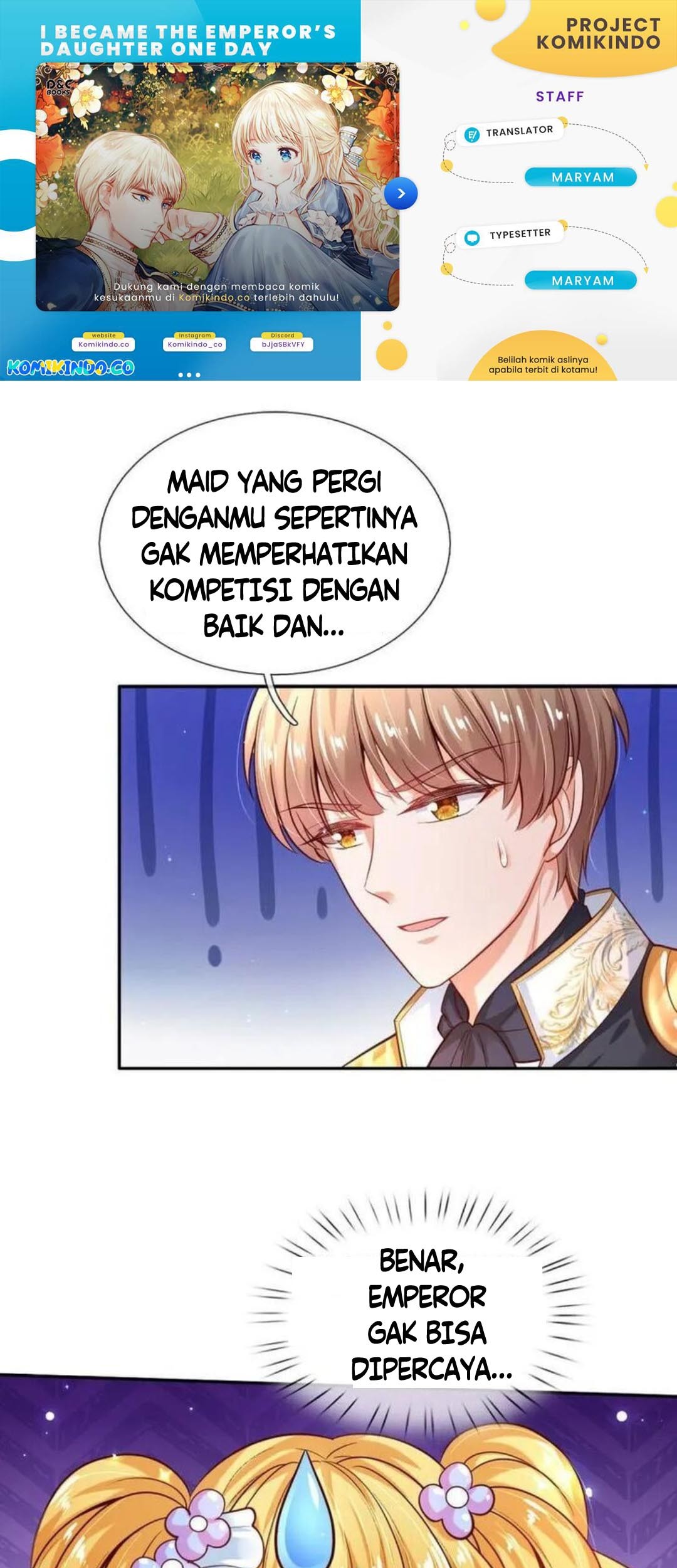 Komik I Became The Emperor’s Daughter One Day Chapter 178 gambar 1
