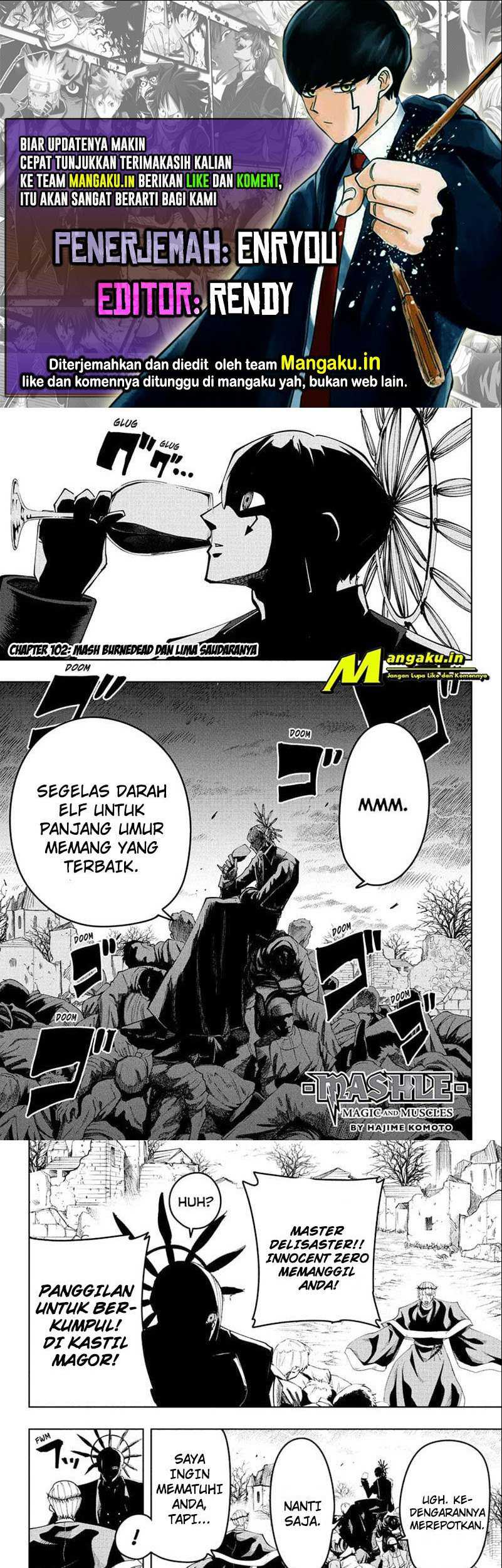 Komik Mashle: Magic and Muscles Chapter 102 gambar 1