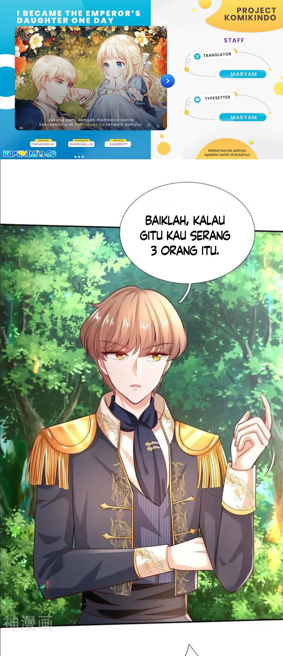 Komik I Became The Emperor’s Daughter One Day Chapter 190 gambar 1