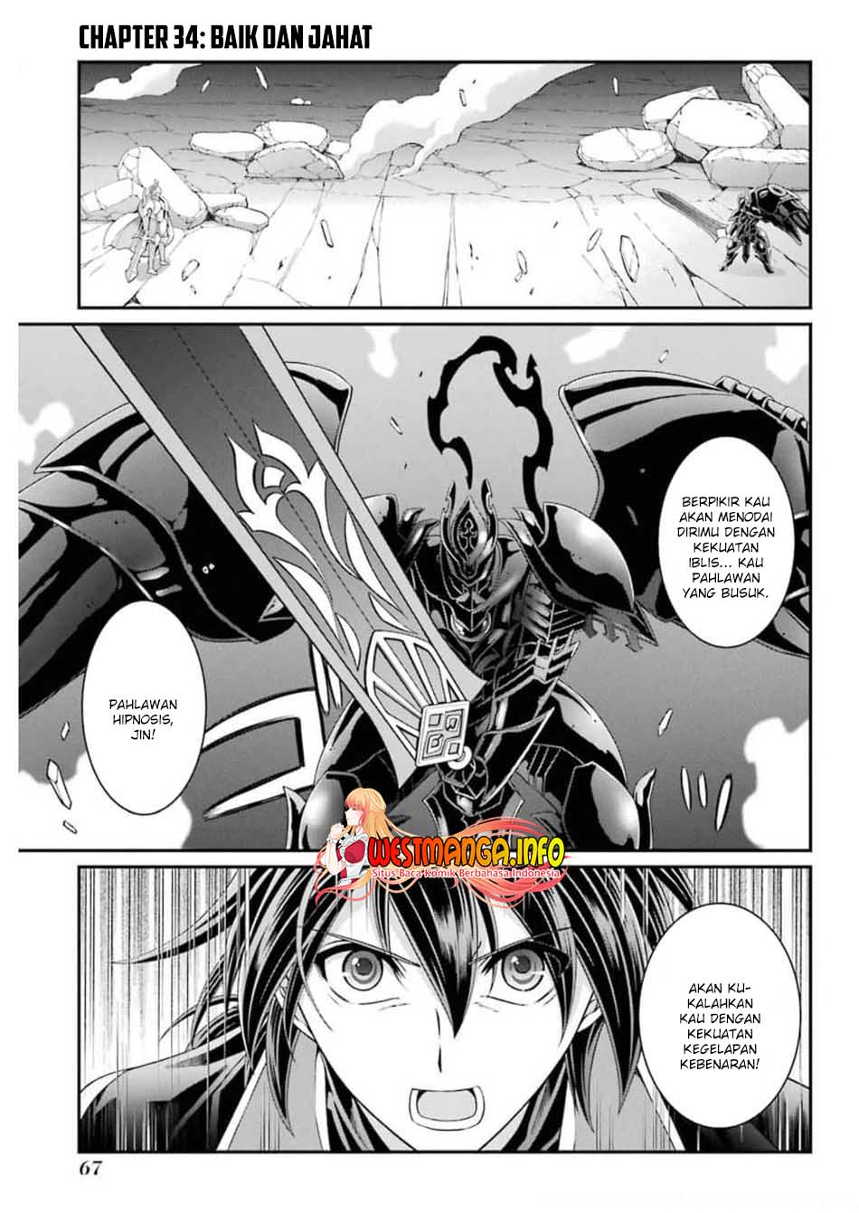 Manga Shikkoku tsukai no saikyo yusha nakama zen’in ni uragira retanode saikyo no mamono Chapter 34 gambar 2