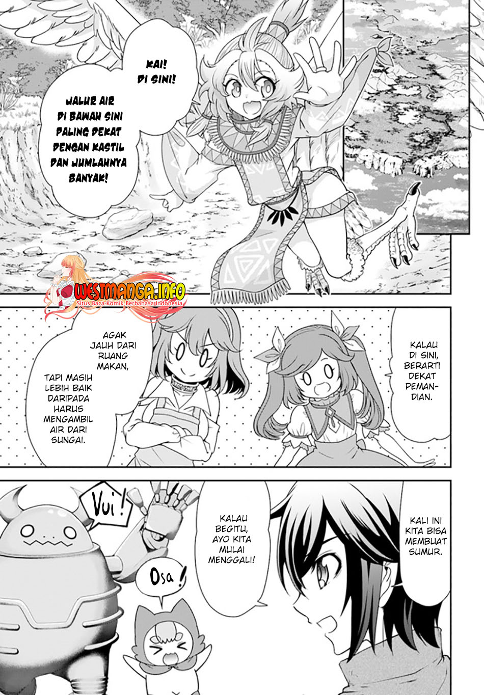 Manga Tenohira Kaitaku Mura de Isekai Kenkokuki: Fueteku Yome-tachi to Nonbiri Mujintou Life (fix) Chapter 33 gambar 2