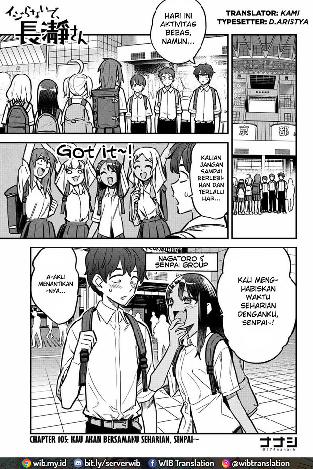 Manga Ijiranaide, Nagatoro-san Chapter 105 gambar 2