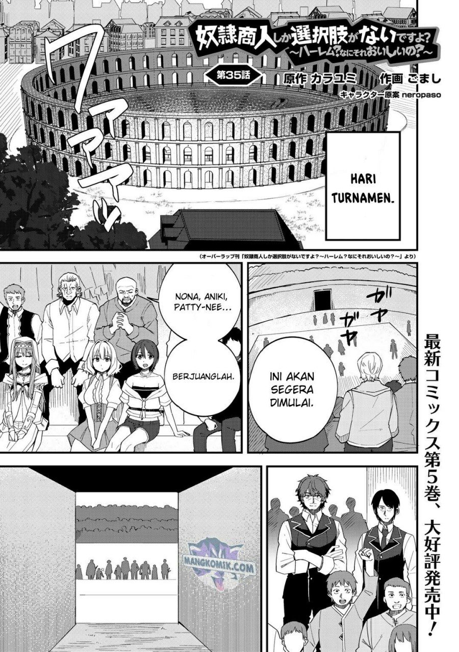 Manga Dorei Shounin shika Sentakushi ga nai desu yo? ~Harem? Nani sore oishii no?~ Chapter 35 gambar 2