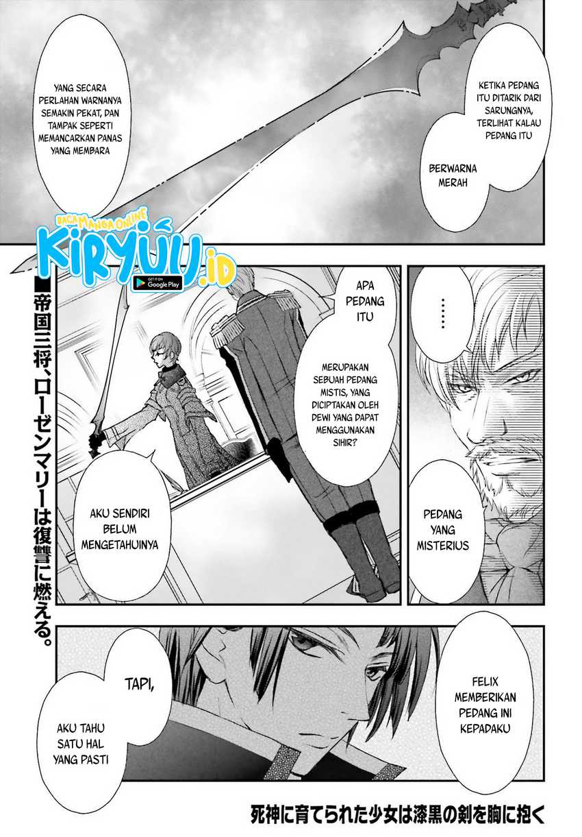 Manga Shinigami ni Sodaterareta Shoujo wa Shikkoku no Tsurugi wo Mune ni Idaku Chapter 20 gambar 2