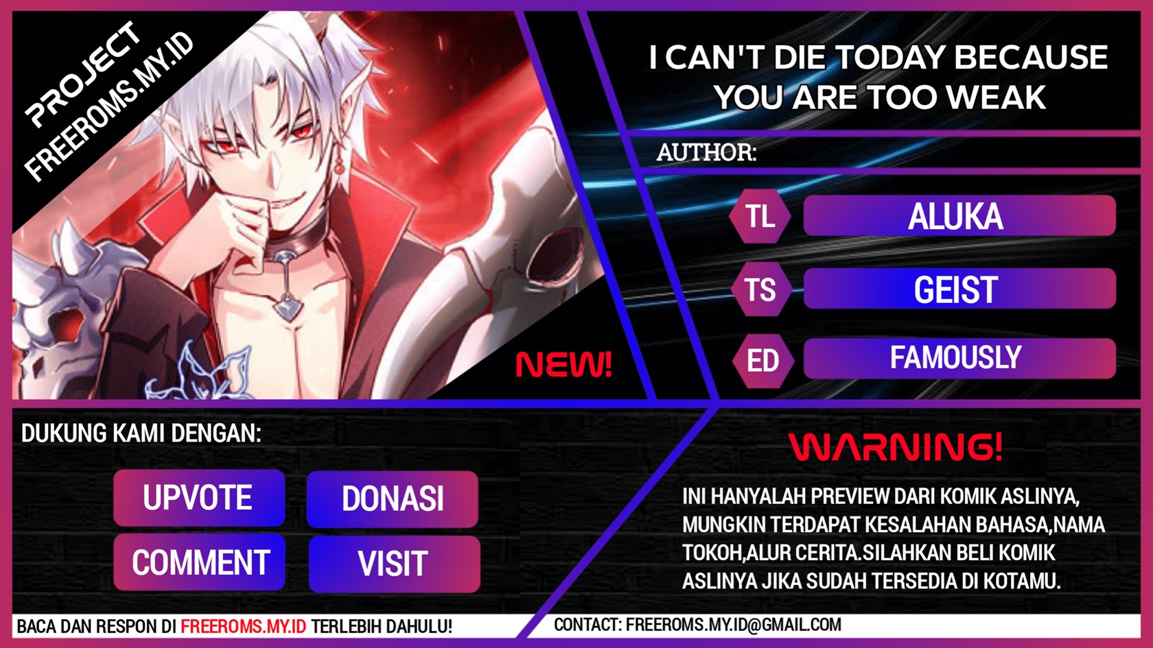 Komik I Can’t Die Today Because You Are Too Weak Chapter 04 gambar 1