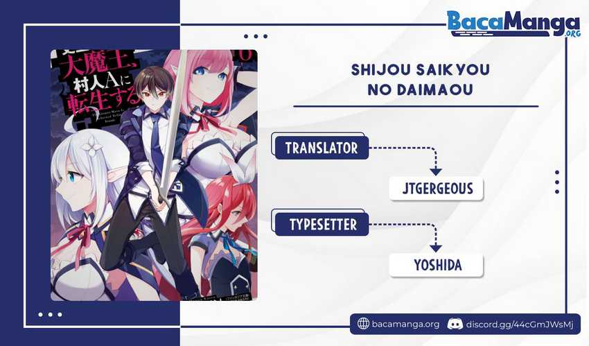 Komik Shijou Saikyou no Daimaou, Murabito A ni Tensei suru Chapter 22.1 gambar 1