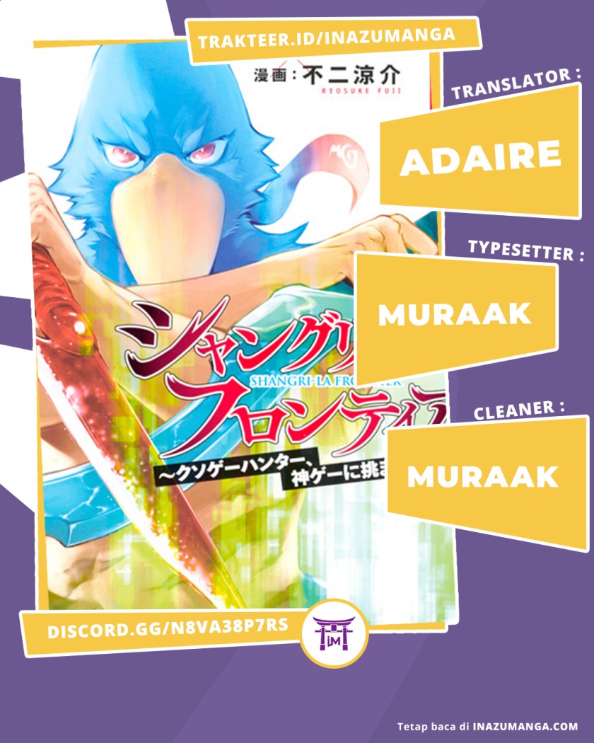 Komik Shangri-La Frontier ~ Kusoge Hunter, Kamige ni Idoman to su~ Chapter 44 gambar 1