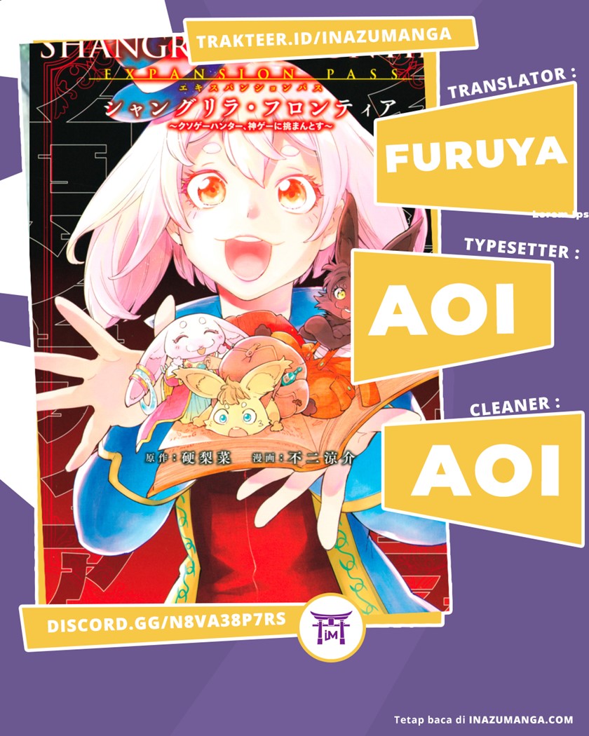 Komik Shangri-La Frontier ~ Kusoge Hunter, Kamige ni Idoman to su~ Chapter 55 gambar 1