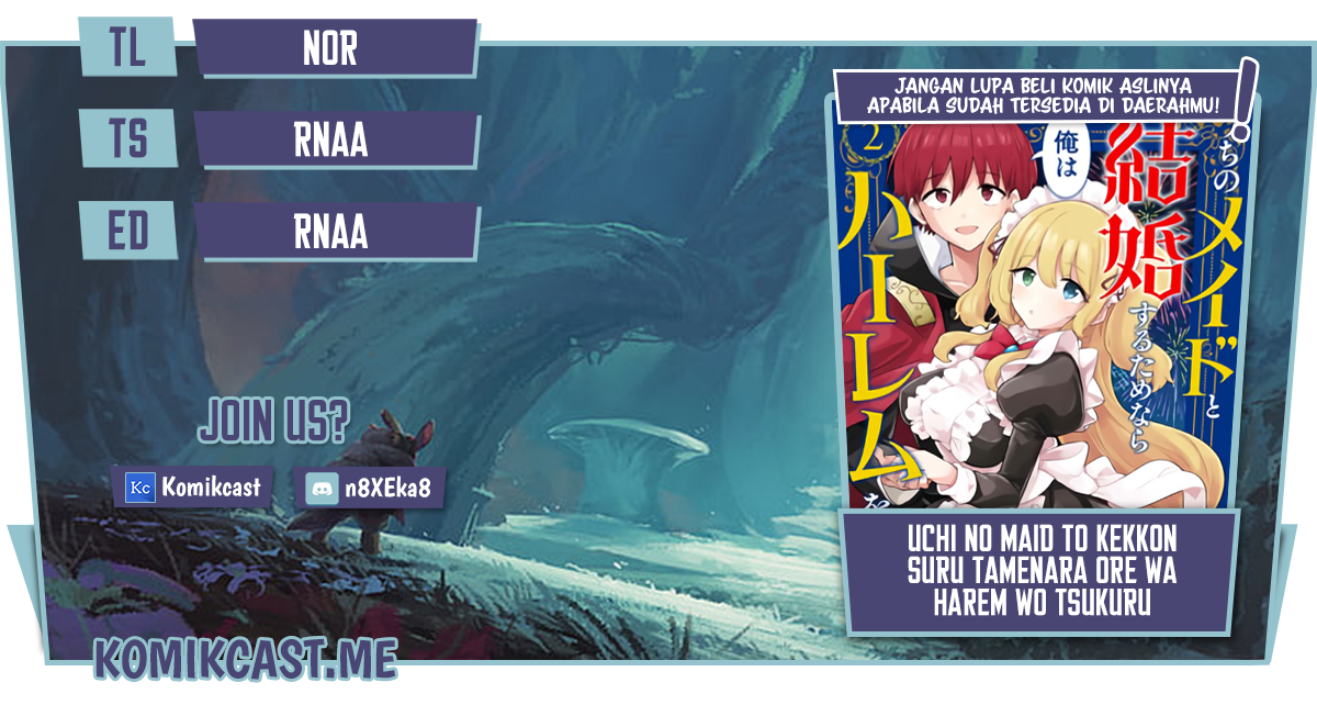 Komik Uchi no Maid to Kekkon suru Tamenara ore wa Harem wo Tsukuru Chapter 14 gambar 1