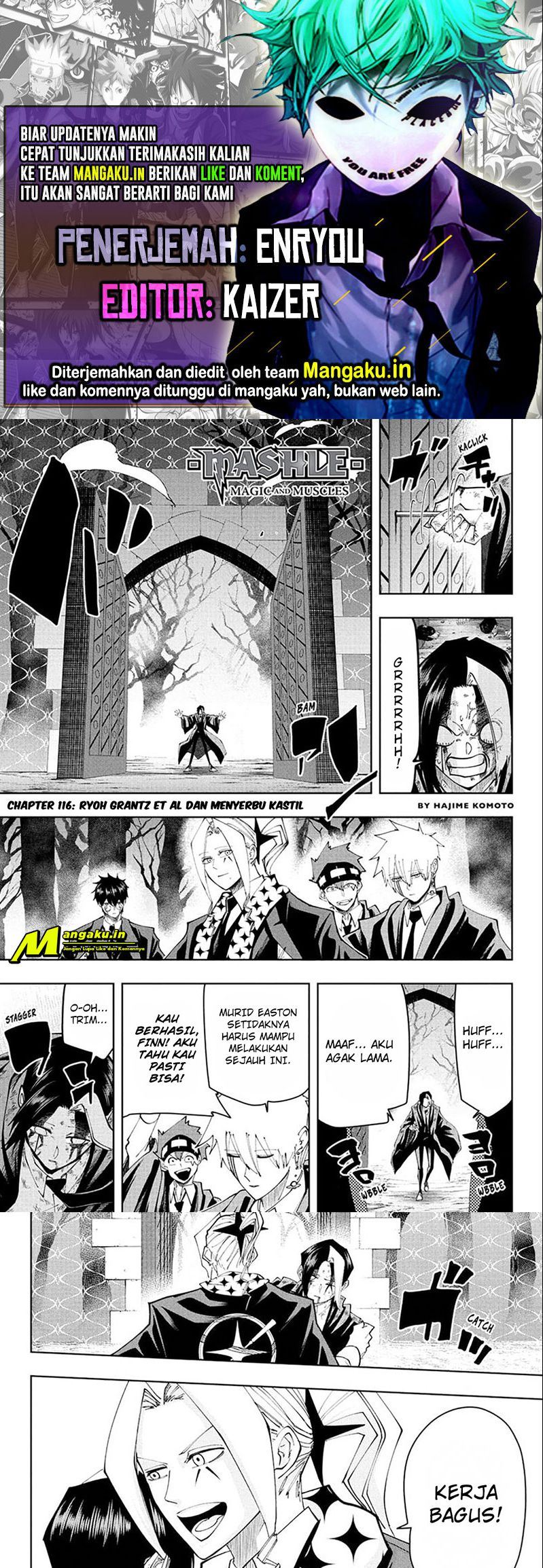 Komik Mashle: Magic and Muscles Chapter 116 gambar 1