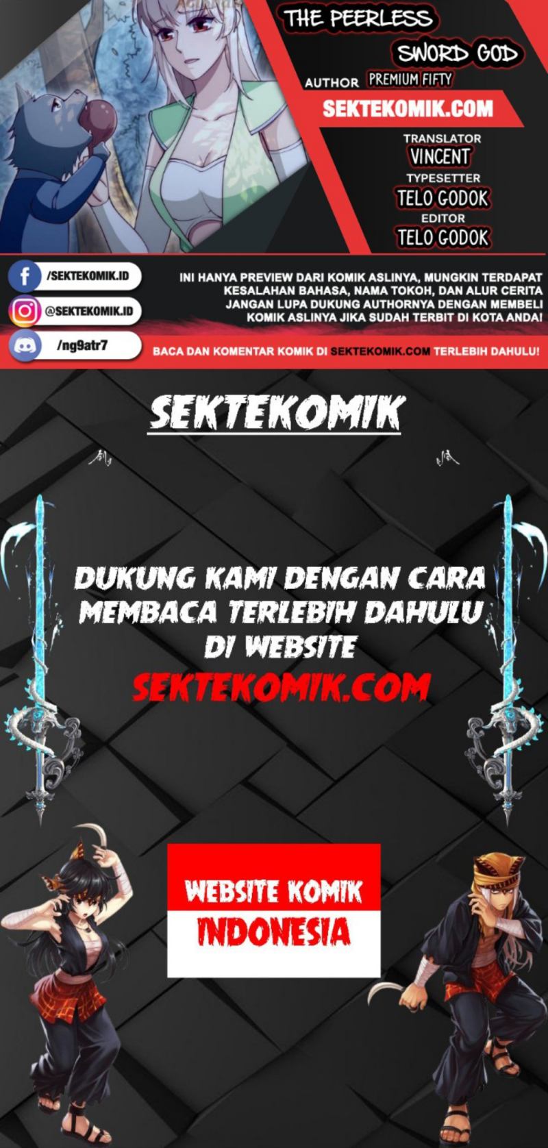 Komik Peerless Sword God Chapter 208 gambar 1