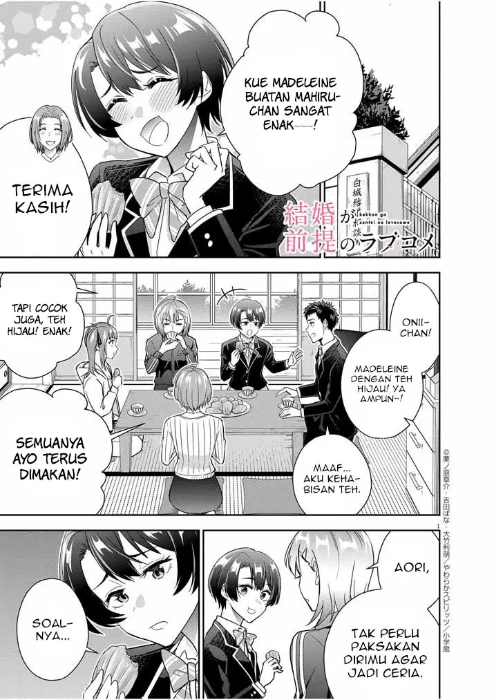 Manga Kekkon ga Zentei no Love Comedy Chapter 16 gambar 2