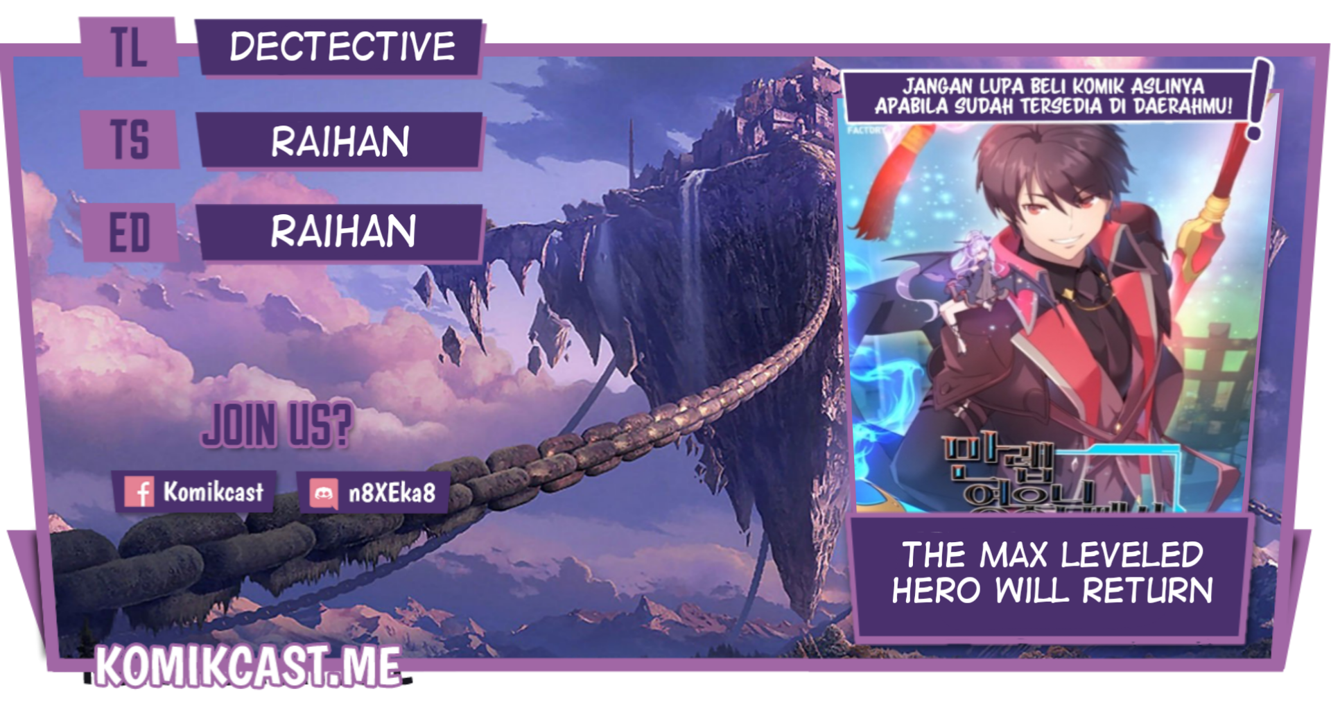 Komik The MAX leveled hero will return! Chapter 95 gambar 1