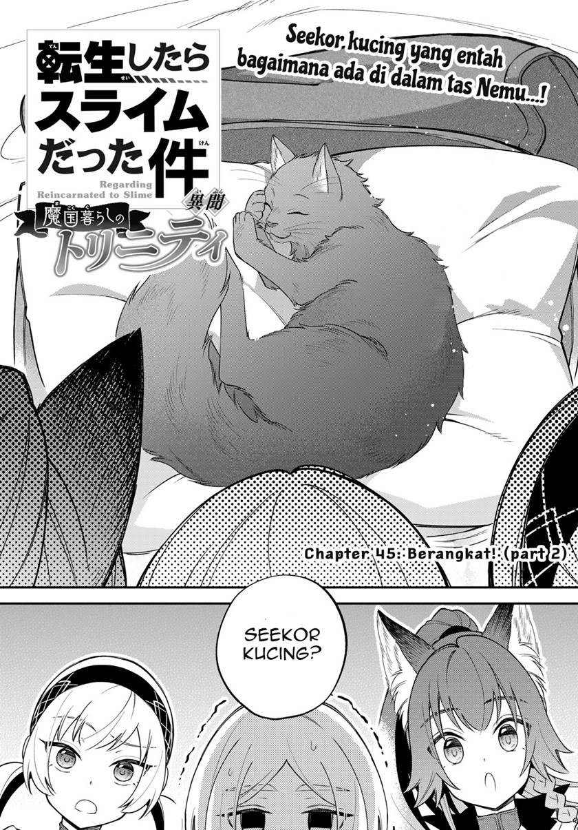 Manga Tensei Shitara Slime Datta Ken Ibun: Makoku Gurashi no Trinity Chapter 45 gambar 2