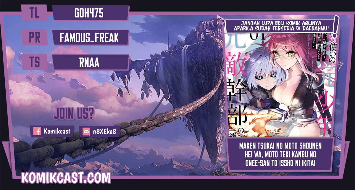 Komik Maken Tsukai no Moto Shounen Hei wa, Moto Teki Kanbu no Onee-san to Issho ni Ikitai Chapter 02.1 gambar 1