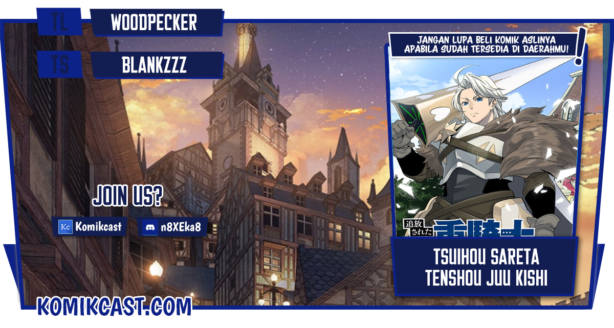 Komik Tsuihou Sareta Tenshou Juu Kishi wa Game Chishiki de Musou Suru Chapter 01.2 gambar 1