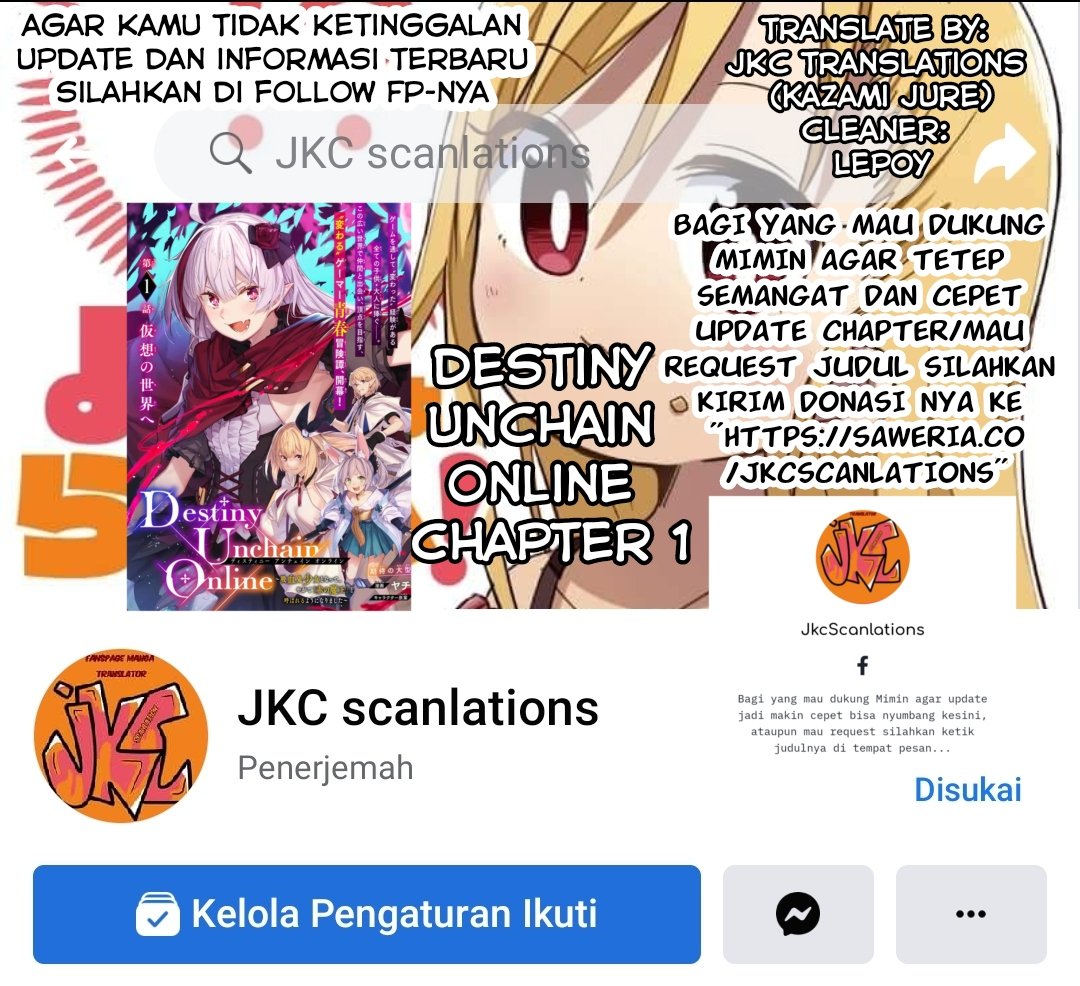 Komik Destiny Unchain Online Chapter 01 gambar 1