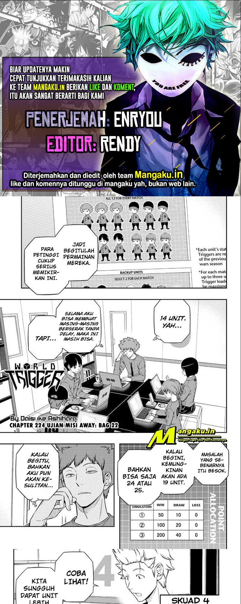 Komik World Trigger Chapter 224 gambar 1