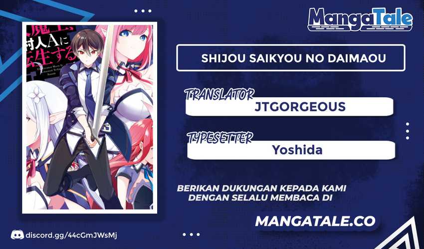 Komik Shijou Saikyou no Daimaou, Murabito A ni Tensei suru Chapter 22.2 gambar 1