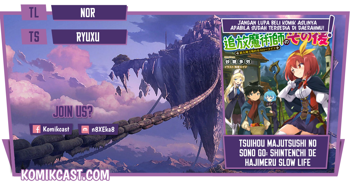 Komik Tsuihou Majutsushi no Sono Go: Shintenchi de Hajimeru Slow Life Chapter 09 gambar 1