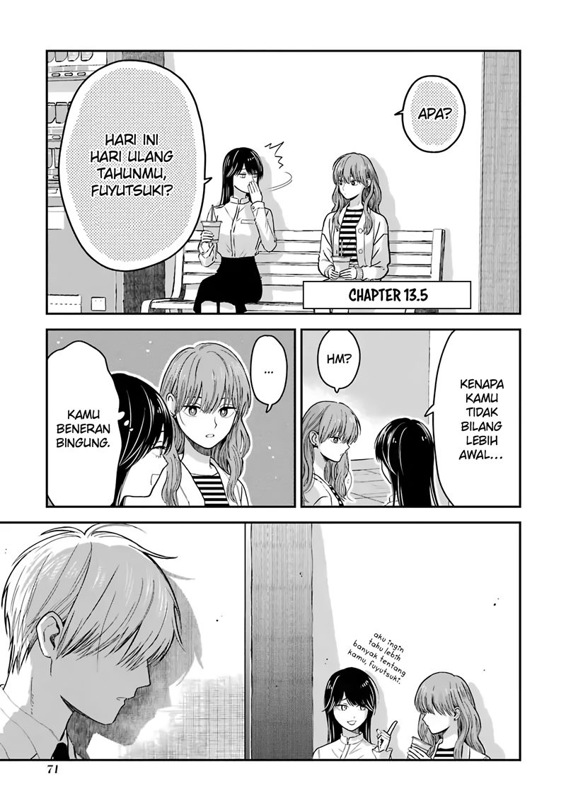 Manga Koori Zokusei Danshi to Cool na Douryo Joshi Chapter 13.5 gambar 2