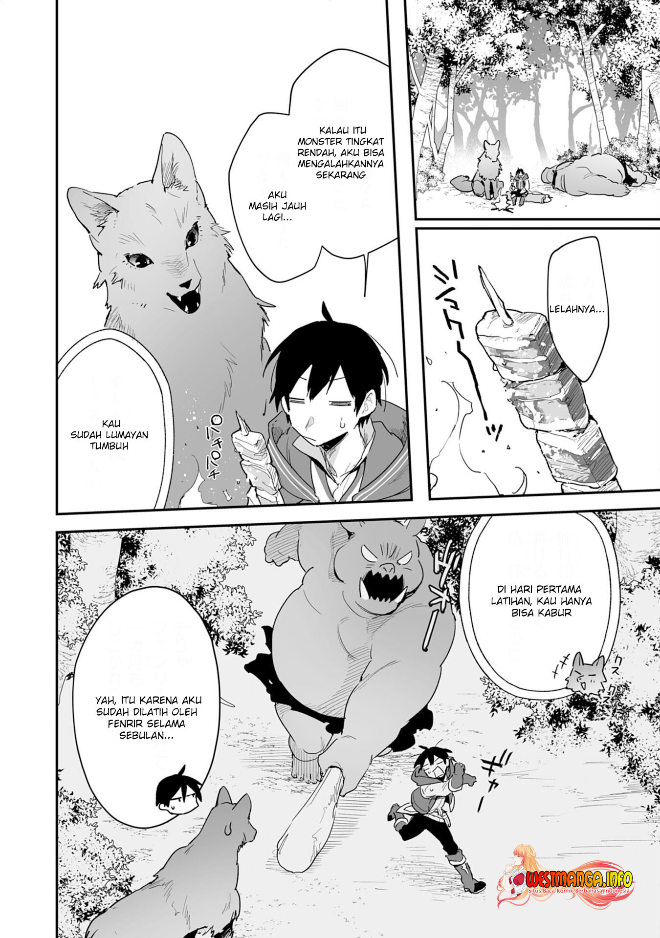 Choukyoushi wa Mamono ni Kakomarete Ikite ikimasu – Yuusha Party ni Oite Ikareta kedo, Densetsu no Mamono to Deai Saikyou ni natteta Chapter 02.1 - Halaman 8