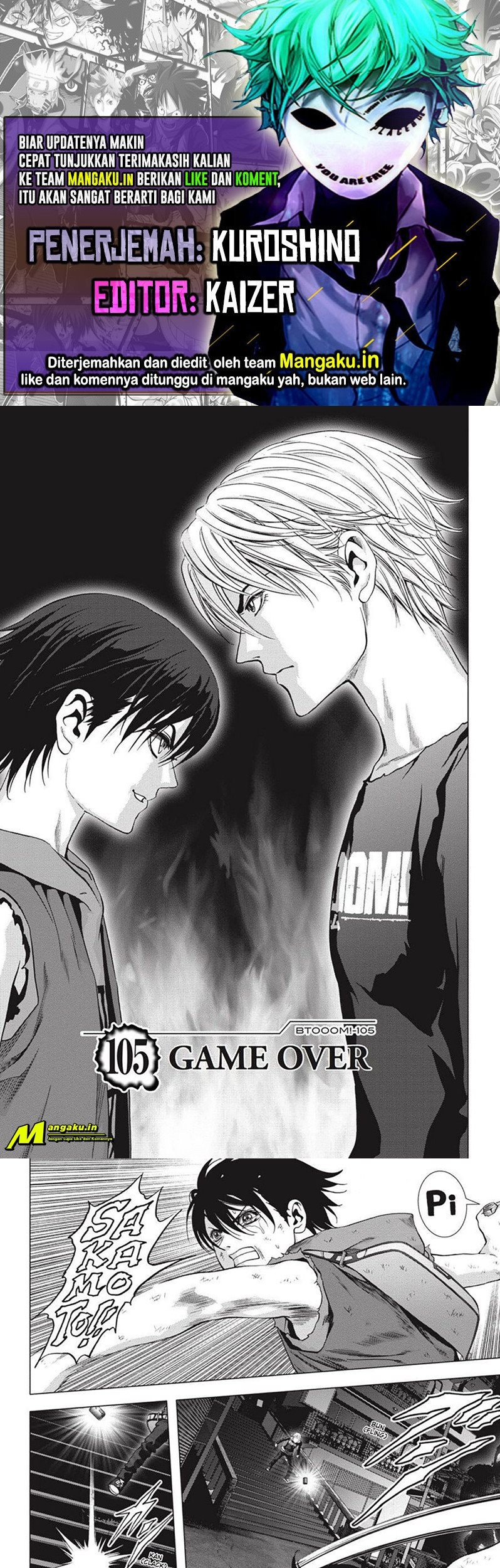 Komik Btooom! Chapter 105.1 gambar 1