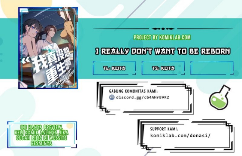 Komik I Really Don’t Want to Be Reborn Chapter 04 gambar 1