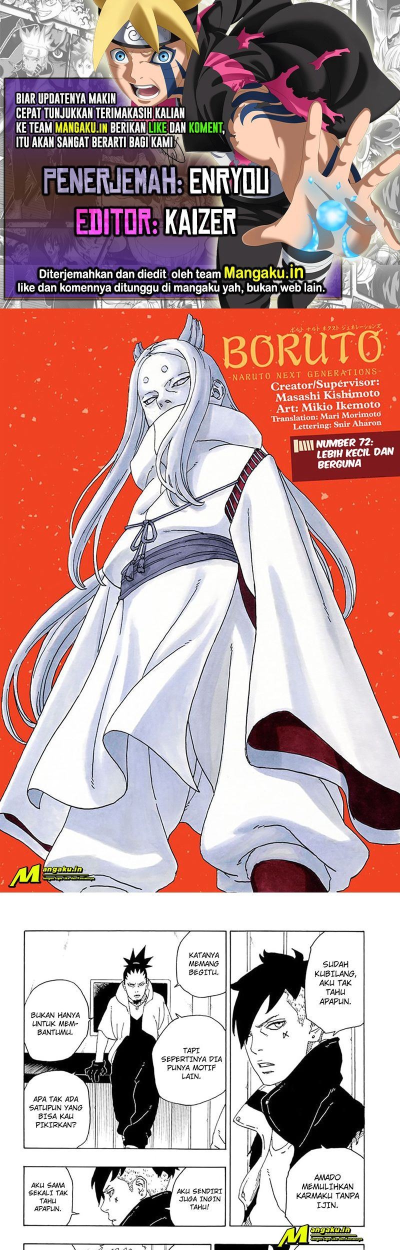 Komik Boruto Chapter 72.1 gambar 1