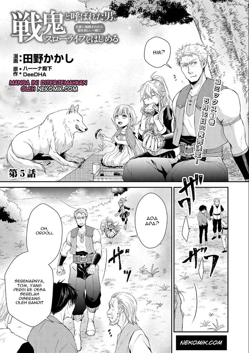 Manga Senki to Yobareta Otoko, Puke ni Ansatsu Saretara Musume wo Hiroi, Issho ni Slow Life wo Hajimeru Chapter 05 gambar 2