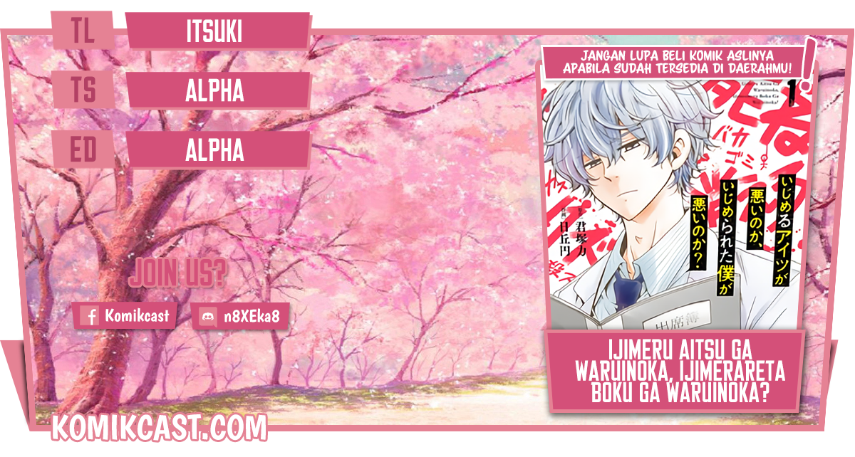 Komik Ijimeru Aitsu ga Waruinoka, Ijimerareta Boku ga Waruinoka? Chapter 08 gambar 1