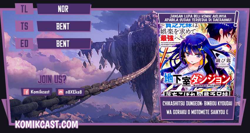 Komik Chikashitsu Dungeon: Binbou Kyoudai wa Goraku o Motomete Saikyou e Chapter 08 gambar 1