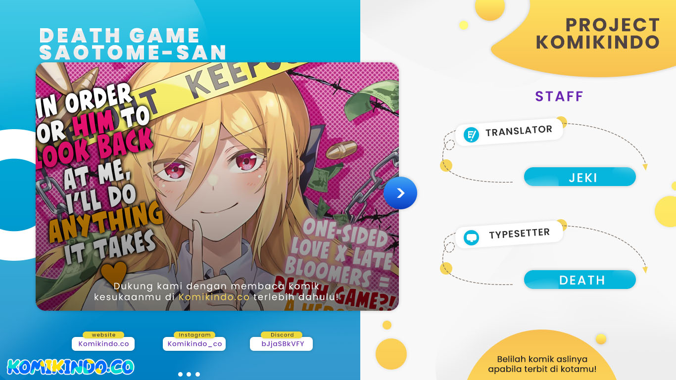 Komik The Death Game Is All That Saotome-san Has Left Chapter 04 gambar 1