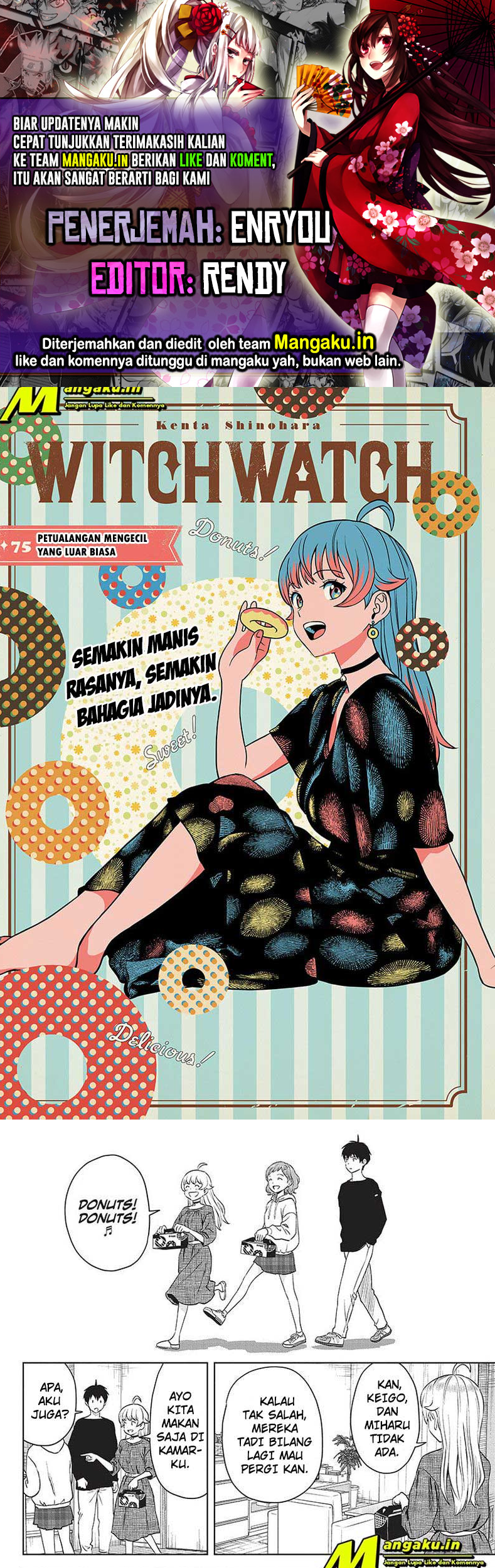 Komik Witch Watch Chapter 75 gambar 1