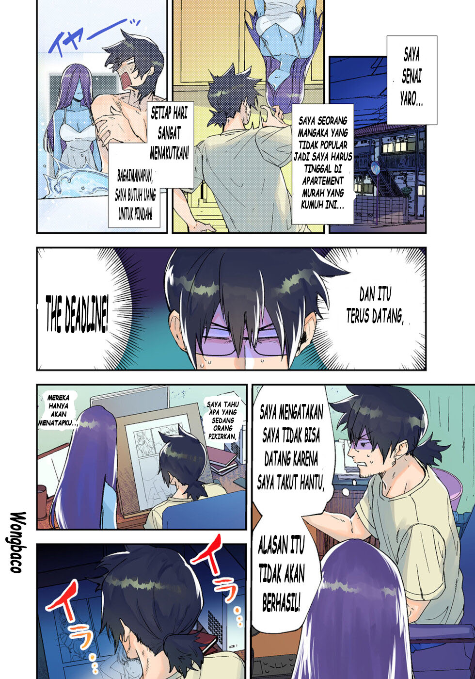 Urenai Mangaka to Sewayaki no Onryou-san Chapter 01 - Halaman 2