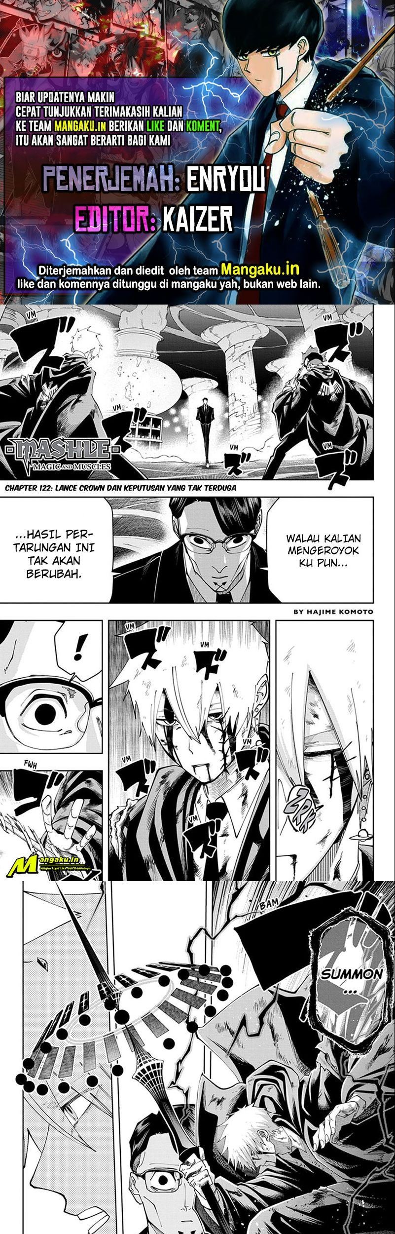 Komik Mashle: Magic and Muscles Chapter 122 gambar 1