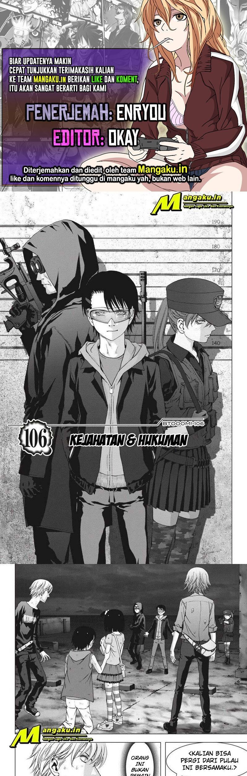 Komik Btooom! Chapter 106.1 gambar 1