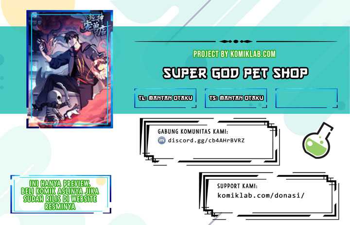 Komik Super God Pet Shop Chapter 01 gambar 1