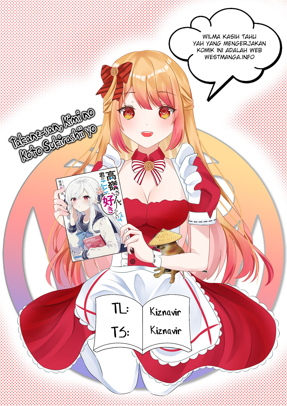 Komik Takane-san, Kimi no Koto Sukirashii yo Chapter 01.1 gambar 1