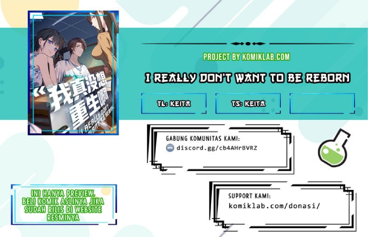Komik I Really Don’t Want to Be Reborn Chapter 06 gambar 1