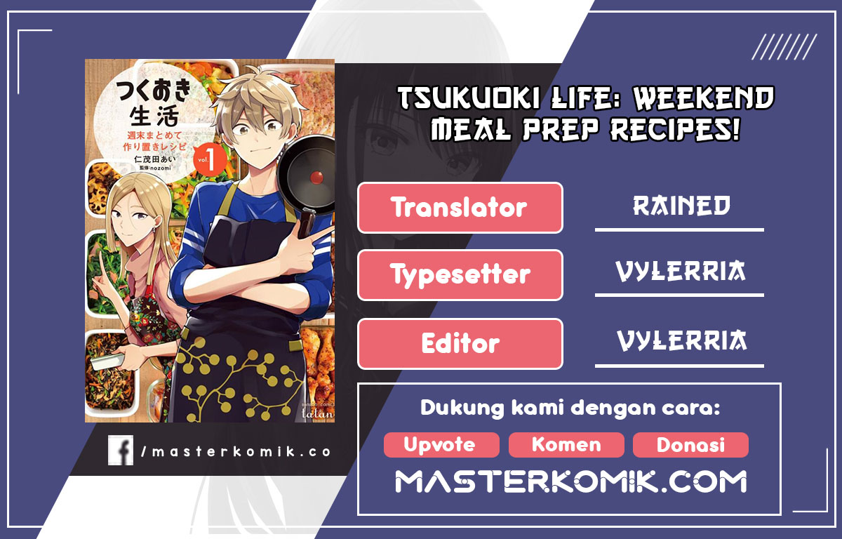 Komik Tsukuoki Life: Weekend Meal Prep Recipes! Chapter 01 gambar 1