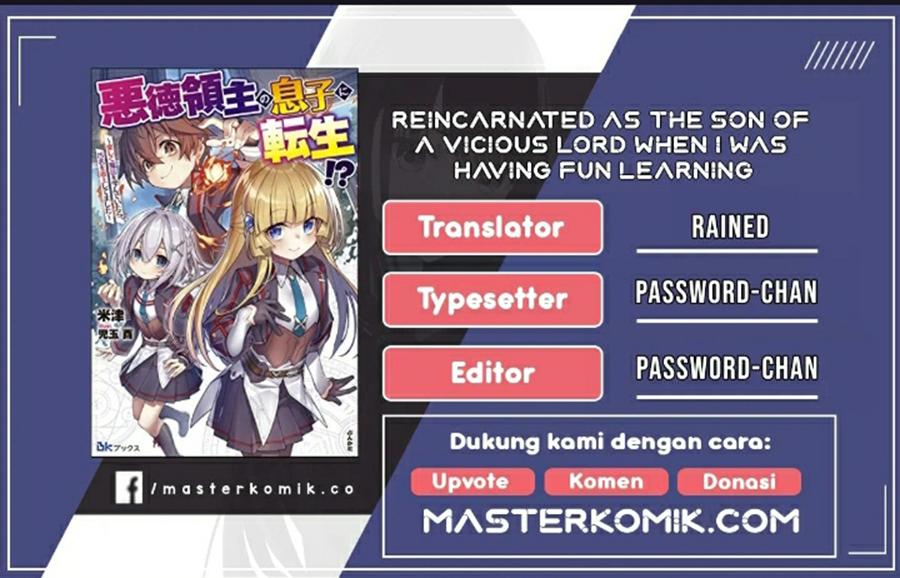 Komik Reincarnated As The Son Of A Vicious Lord! -When I Was Having Fun Learning Chapter 02 gambar 1