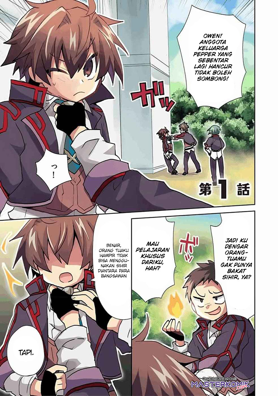 Manga Reincarnated As The Son Of A Vicious Lord! -When I Was Having Fun Learning Chapter 01.1 gambar 2