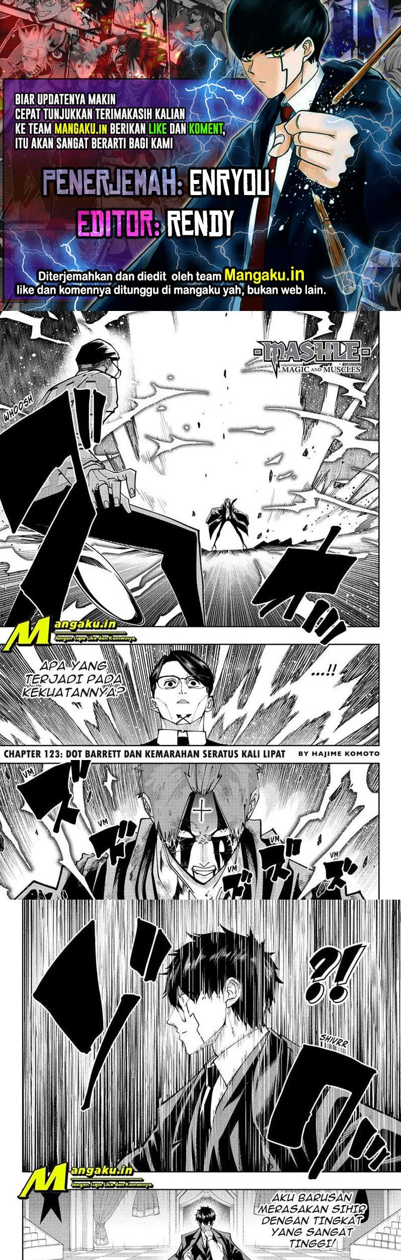 Komik Mashle: Magic and Muscles Chapter 123 gambar 1
