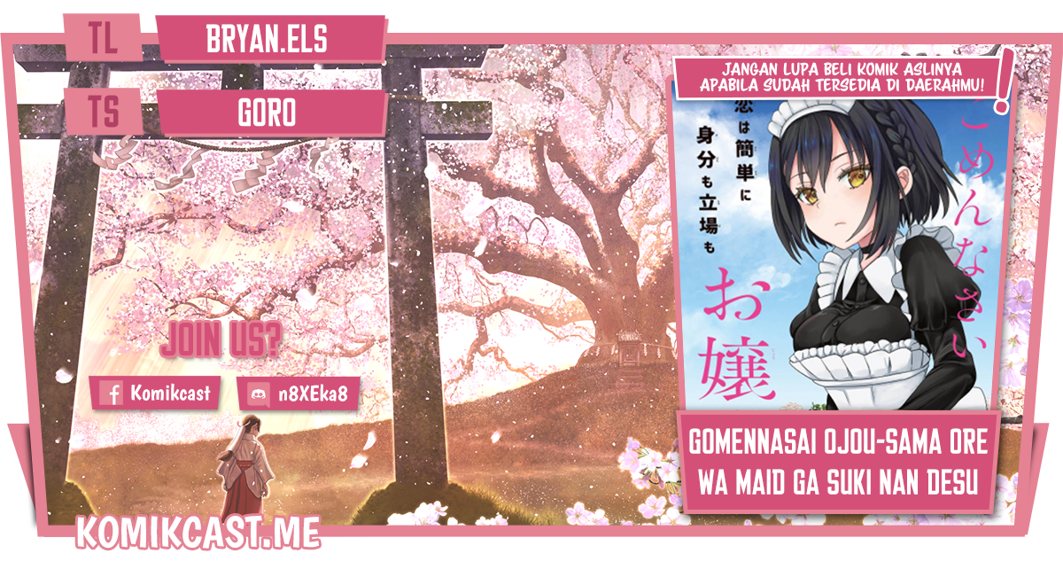 Komik Gomennasai Ojou-sama, Ore wa Maid ga Suki nan desu Chapter 05.2 gambar 1