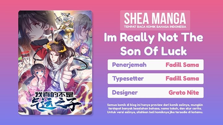 Komik I’m Really Not the Son of Luck Chapter 00.1 gambar 1